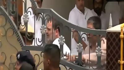 ‘Entire nation awaits justice’: Rahul Gandhi meets family of Navy officer killed in Pahalgam terror attack | India News