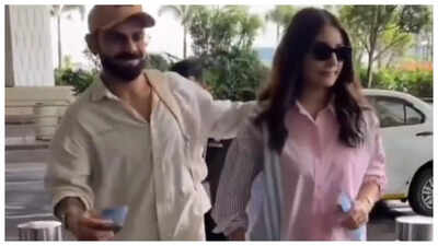 Virat Kohli and Anushka Sharma are all smiles as they make a joint appearance since Avneet Kaur ‘like’ controversy and retirement announcement- WATCH |