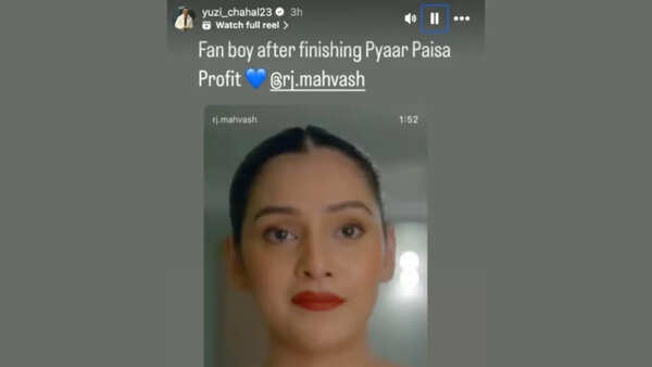 Yuzvendra Chahal calls himself ‘Fan Boy’ after watching RJ Mahvash’s show poster |