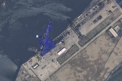 Mysterious white balloons seen near North Korea’s 5,000 ton sunken warship, what are they?