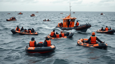 Nearly 200 migrants in small boats rescued in Channel