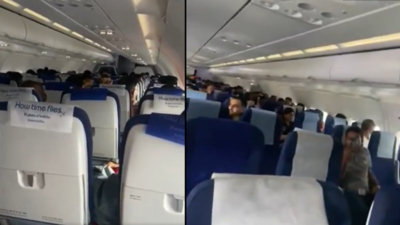 Dust storm chaos: IndiGo flight hit by major turbulence, pilot aborts Delhi landing – Video | India News