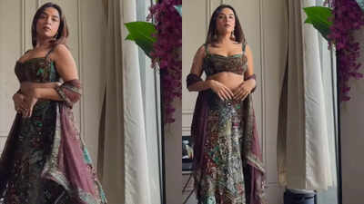 Bedsheet Lehenga: Bedsheet couture? Delhi women turns 20-kilo bedsheet into a pretty custom lehenga |