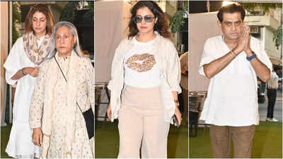 Jaya Bachchan scolds paparazzi at Rono Mukherjee’s prayer meet: ‘Bakwas sab… gande gande’ | Hindi Movie News