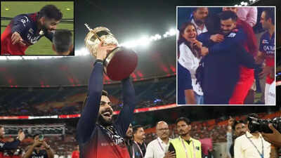 Watch: Virat Kohli leaps into Ravi Shastri’s arms after historic IPL win with RCB | Cricket News