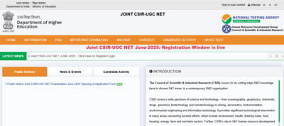CSIR UGC NET June 2025 registration begins: Direct link to apply here
