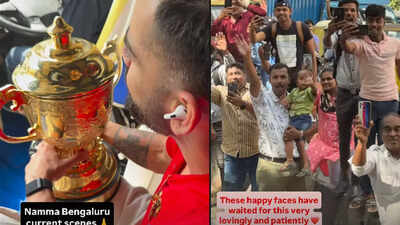 Namma Bengaluru! Anushka Sharma joins Virat Kohli for RCB’s IPL victory celebrations; crowd goes crazy – WATCH | Cricket News