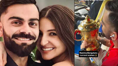 Anushka Sharma gives a glimpse of the victory parade in Bengaluru after RCB wins the IPL trophy, as she joins Virat Kohli, feels proud and emotional – PICS inside | Hindi Movie News