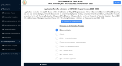 TANCET 2025 counselling registration begins for MBA, MCA admissions: Check complete schedule here
