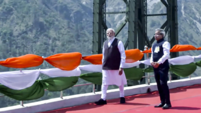 First J&K visit after Pahalgam incident: PM Modi inaugurates Chenab, Anji bridge; flags off Vande Bharat train; top developments | India News