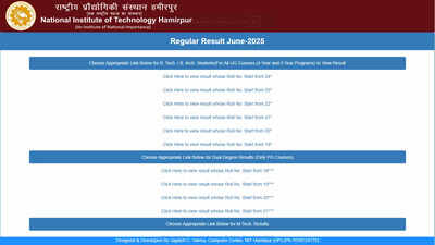 NITH result: National Institute of Technology Hamirpur announces June 2025 results for UG and PG courses at results.nith.ac.in