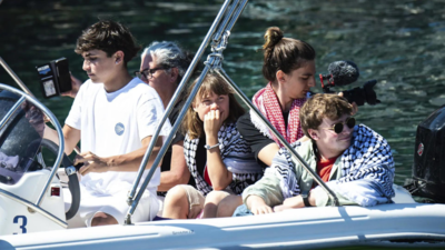 Israel-Palestine conflict: En route Gaza, Greta Thunberg’s boat rescues 4 Sudanese migrants from Mediterranean Sea