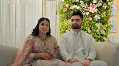 Cricket Meets Politics: Rinku Singh and MP Priya Saroj exchange rings; grand ceremony held in Lucknow | Cricket News