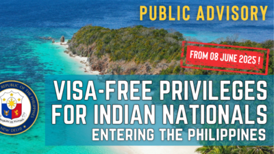 Philippines now visa-free for Indian tourists | India News