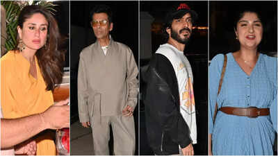 Sonam Kapoor kicks off 39th birthday celebrations: Kareena Kapoor, Saif Ali Khan, Janhvi and Khushi, Karan Johar and others turn up in style | Hindi Movie News