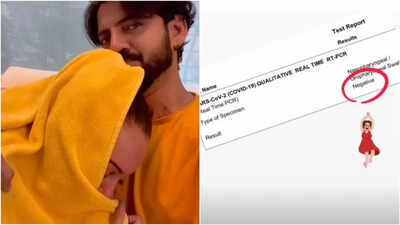 Sonakshi Sinha shares COVID-19 negative report, Zaheer Iqbal sings for her as she battles viral fever: ‘This girl has gone VIRAL’ | Hindi Movie News