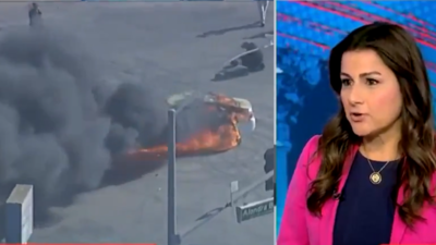 ‘How dumb can she be?’ Democrats’ claim of ‘peaceful’ LA protests invites backlash; TV shows burning cars