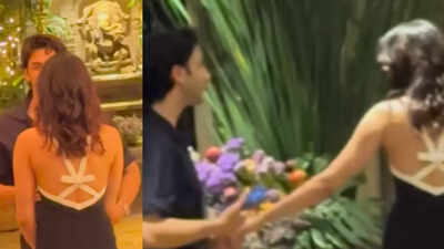 Khushi Kapoor, Vedang Raina indulge in an intense conversation, hold hands in a viral VIDEO from Sonam Kapoor’s birthday party, fans react! | Hindi Movie News