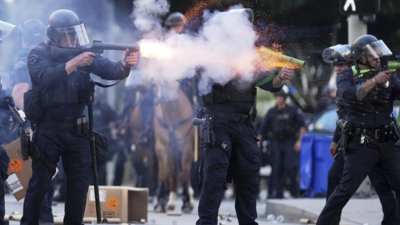 Unrest in Los Angeles over immigration raids as troops sent by Trump fan out