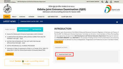 OJEE result 2025: Rank card released at ojee.nic.in; download here