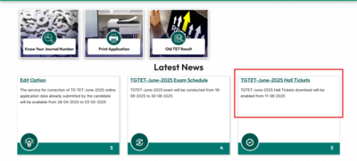 TG TET June admit card 2025 releasing today: Check steps to download hall ticket here