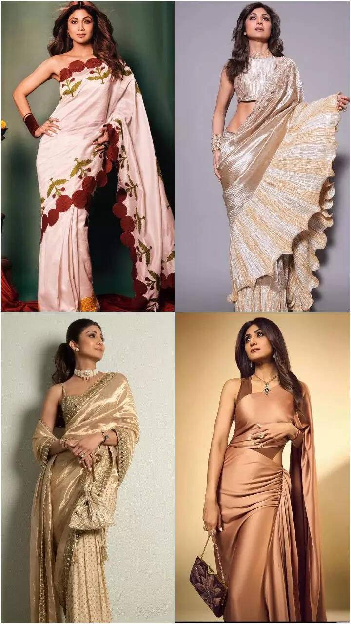 Shilpa Shetty's style tale via sarees