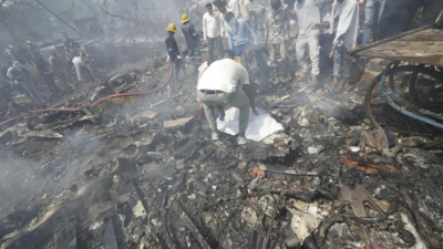 Ahmedabad plane crash: Authorities issue helpline numbers; rescue operations in progress | India News