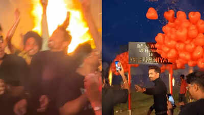 Harshvardhan Rane narrowly escapes as helium balloons burst during ‘Ek Deewane Ki Deewaniyat’ wrap-up party; netizens react | Hindi Movie News