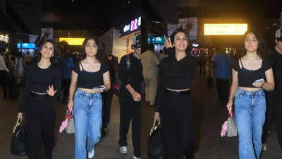 Riddhima Kapoor Sahni’s daughter Samara Sahni steals the spotlight with her cuteness at Mumbai airport; fans say, ‘She looks just like Neetu Kapoor’ | Hindi Movie News