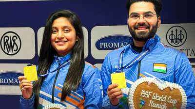Shooting World Cup: India’s Arya Borse, Arjun Babuta stun Olympic champions from China; clinch gold in 10m air rifle mixed team event | More sports News