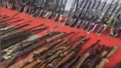 Manipur police, security forces recover over 300 weapons in joint operations across five valley districts | India News