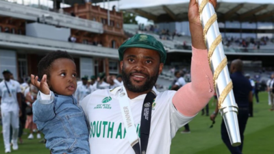 The most beautiful celebration: Temba Bavuma’s walk with his son goes viral- watch | Cricket News