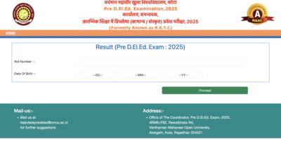 Rajasthan BSTC Result 2025 Declared: Check how to download scorecard and counselling details here