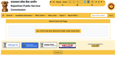 RPSC RAS admit card 2025 for mains released at rpsc.rajasthan.gov.in: Check direct link to download hall ticket here