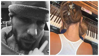 Justin Bieber raises eyebrows with bizarre Father’s Day post; shares pics of Jack Blues with middle finger emoticon – Pics Inside |