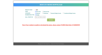 TS Inter Supplementary results 2025 for 1st, 2nd year released: Check direct link to download marks memo here