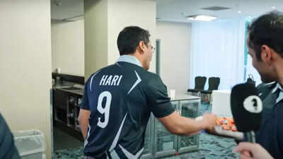 Magnus Carlsen fever! P Harikrishna copies famous fist-smash of World No 1 chess player; watch video | Chess News