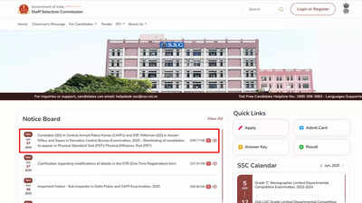 SSC GD result 2025 declared at ssc.gov.in, check cut-off marks and download PDF
