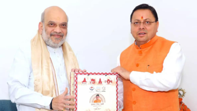 Uttarakhand CM Dhami meets Amit Shah in Delhi; discuss various important issues | India News