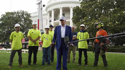 ‘You are not real people’: Trump took repeated jibes at media during flagpole event- Videos