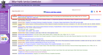 BPSC special teacher recruitment 2025 notification released for 7279 posts: Check when and how to apply online