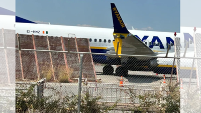 Close call in Greece: Ryanair’s Boeing 737 crashes into runway barrier; wing damaged in impact