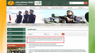 Indian Army nursing assistant admit card 2025 released at joinindianarmy.nic.in; download here