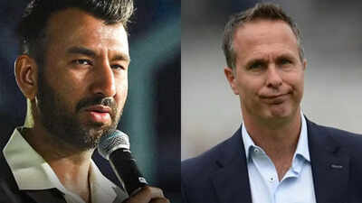 Cheteshwar Pujara mocks Michael Vaughan’s 4-0 prediction on Live TV, demands signature on failed post | Cricket News