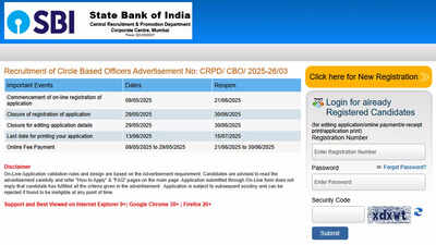 SBI Bank CBO Recruitment 2025: Reopen application form for 2900+ posts; apply here