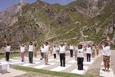 Yoga Day in Uttarakhand: UTDB organises Yoga sessions in border villages; students and army personnel join | India News