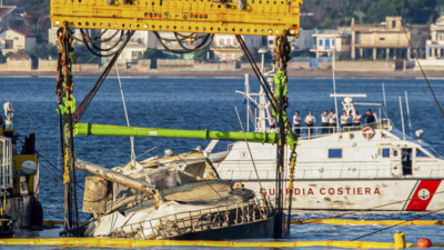 Superyacht ‘Bayesian’: British luxury yacht that sank in storm lifted off Sicilian coast; probe underway