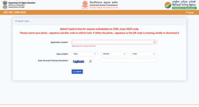 UGC NET admit card 2025 for June 25 exam released: Check direct link to download hall ticket here