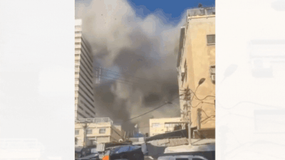 Watch: Smoke rises over Tel Aviv building as Iran fires missiles post US strike; several injured