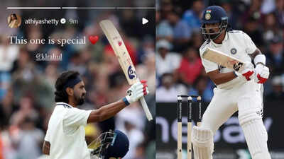 IND vs ENG: ‘This one is…’ – Athiya Shetty posts emotional message as KL Rahul hits thrilling ton at Headingley | Cricket News